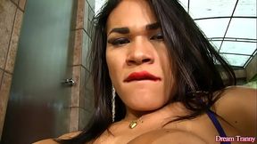 Lonely Tranny Erika Lee Plays with Her Cock and Ass