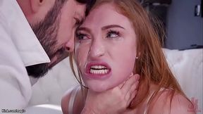 Natural big boobs stepdaughter Skylar Snow gives blowjob to stepdad Tommy then he fucks her and her MILF mom Silvia Saige in bondage threesome