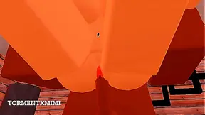 Busty Roblox Girl Rides Her Boyfriend in Hot Virtual World Encounter