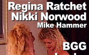 Nikki Norwood & Regina Ratchet & Mike Hammer  BGG, lesbo, lick, suck