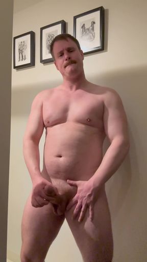 Dude Jerking on Safari