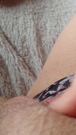 Fingering my pussy in sexy panty