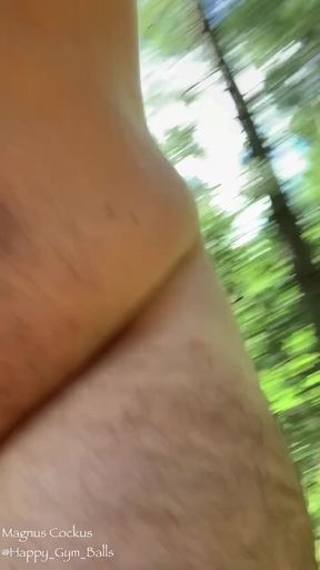 Thrilling moment from "Who wants to hike naked with me?"