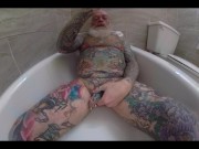 Inked Daddy Bear Solo - Cock Massage, Prostate Toy, Piss