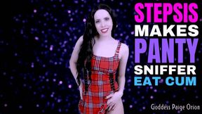 Stepsis Makes Panty Sniffer Eat Cum CEI JOI