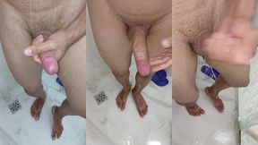 batendo punheta no banho ate gozar