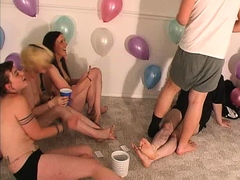 Real Amateur Teen Group Sex Orgy Party