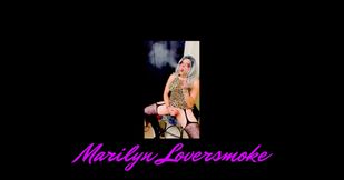 Trans Marilyn Big Cock Cougar Smoking Stroking Cum Fun