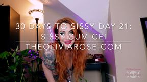 30 Days To Sissy Day 21: Sissy Cum CEI