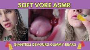 Soft Vore ASMR – Loving Giantess Devours Gummy Bears