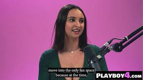 Big-titted Latina nubile Hailey Rose rubs her big boobs and fingering herself