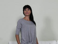 Busty Czech amateur has sex casting