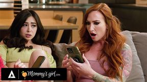 MOMMY'S GIRL - MILFs Catch Stepdaughters Chloe Surreal &amp; Alexis Tae Using Remote Vibrators