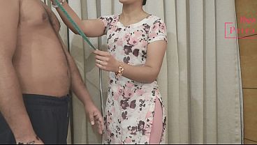 Hot Priya Tailor Best Blowjob in During Measurement and Cumshot in Boobjob Over the Clothes