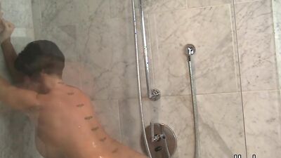 Milf with Big Tits Shay Fox Strips Out of Sexy Bikini and Bathes Her Nude Body in the Shower