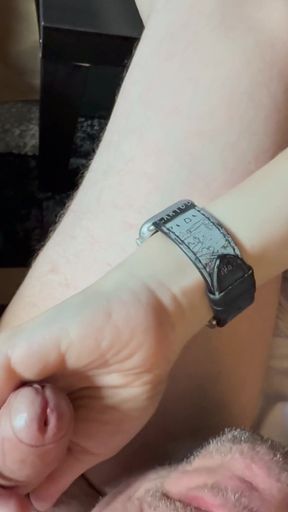 Spectacular moment from "A cozy afternoon with cock play"