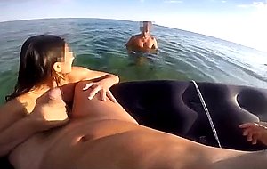 Sucking cock in the sea lucky fella joins the part