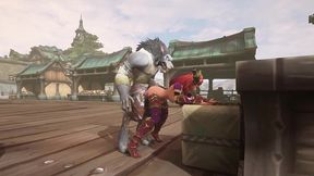 a day at the harbor with redhead elf and werewolf - warcraft parody