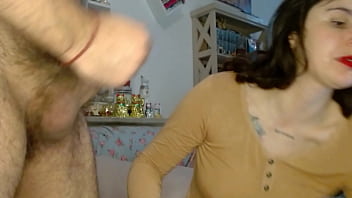 Saliva fetish: Cumming in mouth after Blowjob, Spit in a glass cup and Swallow