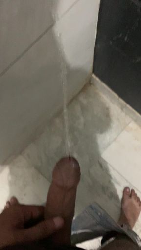 Peeing in washroom - Kinky Fantasies