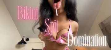 Bikini Spit Domination