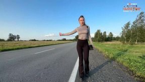Tits and thighs ride-share &mdash;  XXX payment &mdash;  hot and bothered