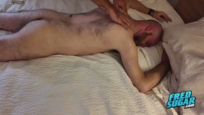 D Montel gets massaged and manhandled by Lake Reese and Fred Sugar
