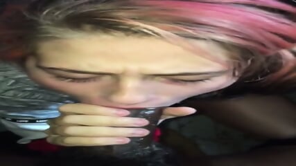 teen thot giving some sloppy bbc head