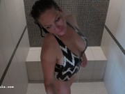 Wet Hair - Hot MILF - Shower BlowJob - Azzurra - 4K