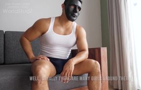 Beefcake Latino destroys straight boyfriend with creamy milking and edging