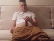 Playing with cock in living room [TRAILER]