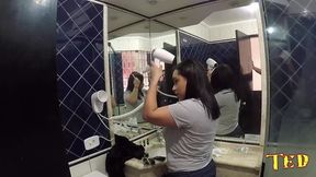 bastidores da gravacao da atriz gabriela ramos