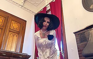 Lady Dimitrescu sucks and fucks . Resident Evil Village Cosplay Halloween 2023