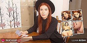 Russian Redhead Luna Rishi is here to suck and fuck in VR - SuckMeVR