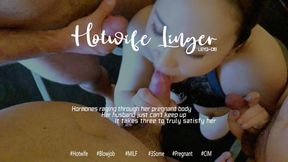 Hormones raging through her pregnant body, Her husband just can't keep up. It takes 3 to satisfy her.