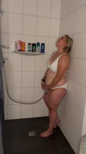 Masturbation in the shower Masturbating with shower head Multiple orgasms I twice