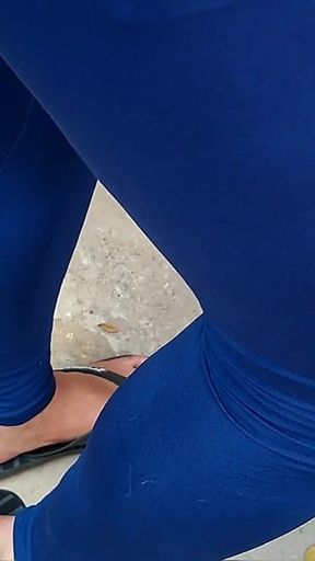 Blue Spandex Suit