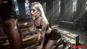 i paid a goth girl to have sex in an old church, but her stepmother came instead?? [ai]