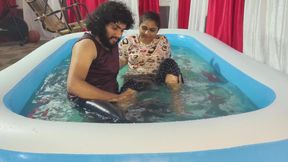 Mallu Couple Swimming Pool Fuck with Blow Job