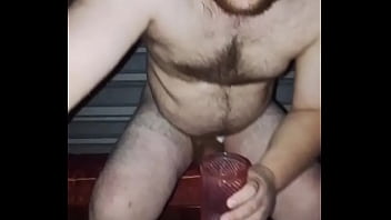 The first video in 2025! Russian gay man eats fresh CUM that he just drained from his COCK!