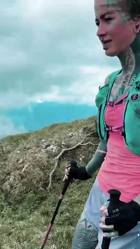 Hiking Mountain Passionate Fuck and Cumshot   Clip 1