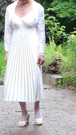 Epic moment from &quot;Severe Caned In A Pleated Satin Gown&quot;