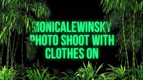 Jungle green screen theme with Monica Lewinsky