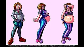 Pregnant Anime Babe Enjoys Belly Expansion Pleasure Scenes