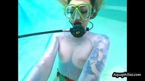 Aquaphilias- Leia Lavande- SCUBA Submission Training- PERIL and TICKLING