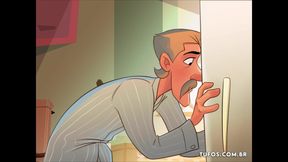 Snack at dawn with the maid Cleusa - Hentai Portuguese BR