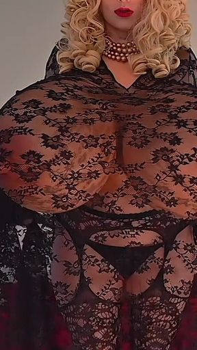 Lair of the Black Lace Robe Z Cup Vixen