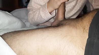 She took my load in her mouth like the best blowjob ever