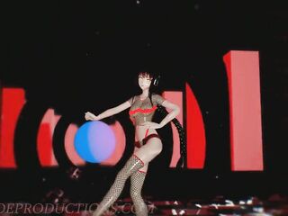 Kangxi in her birthday dress dancing to CLC Devil -1193