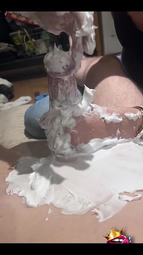 After Shaving His Cock